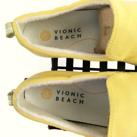 Vionic Beach Marshall Sun Yellow Slip-On Washable 3-Zone Comfort Shoe Womens 11 - Picture 7 of 12